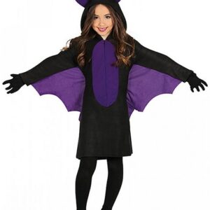 Horror-Shop Vampir-Kostüm Halloween Fledermaus Kostüm für Mädchen