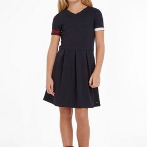 Tommy Hilfiger Blusenkleid GLOBAL STRIPE PUNTO DRESS Kinder Kids Junior MiniMe,für Mädchen