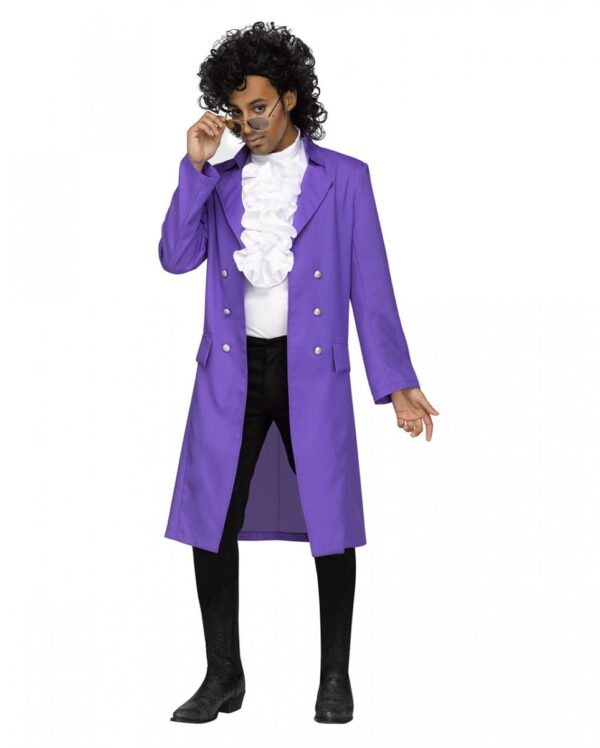 80s Kostüm Purple Rain für Fasching One Size