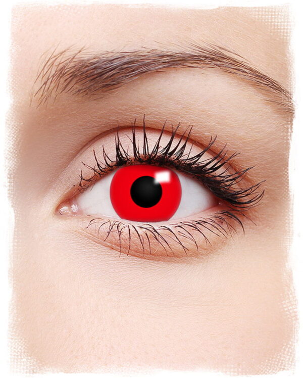Motivlinsen Teufel satanisch rote Kontaktlinsen