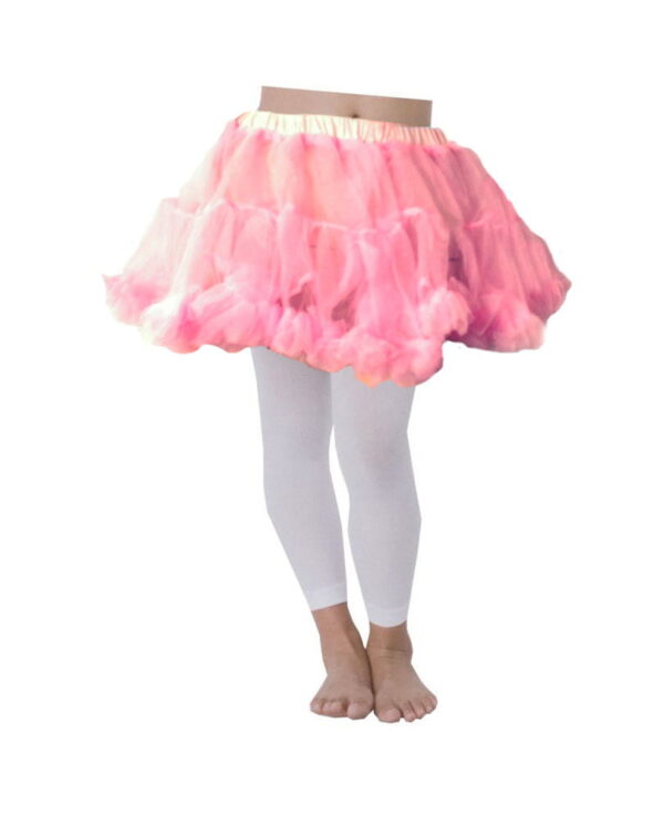 Pinkfarbener Kinder Petticoat Tüllrock für Ballerinas
