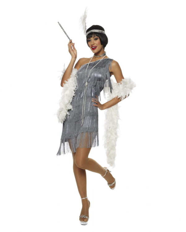 Schimmerndes Flapper Kostüm 20er Jahre Damenkostüm L 44-46