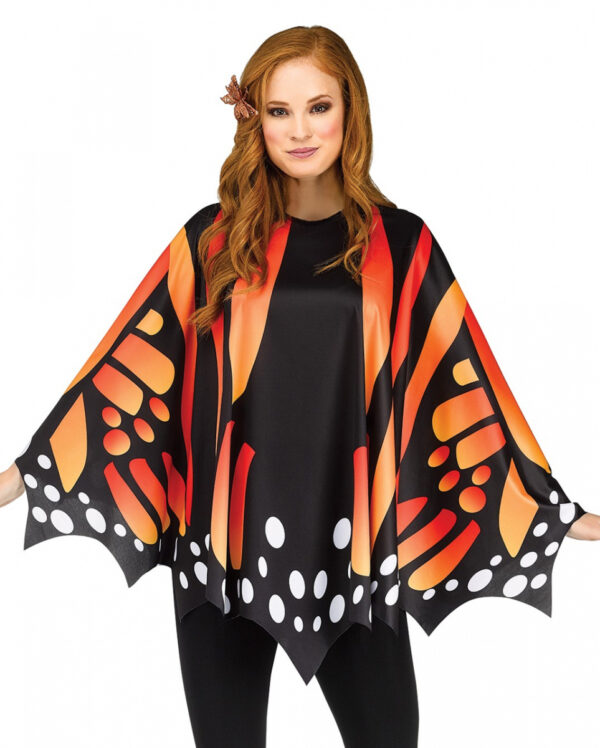 Schmetterlings Flügel Poncho Rot ➤