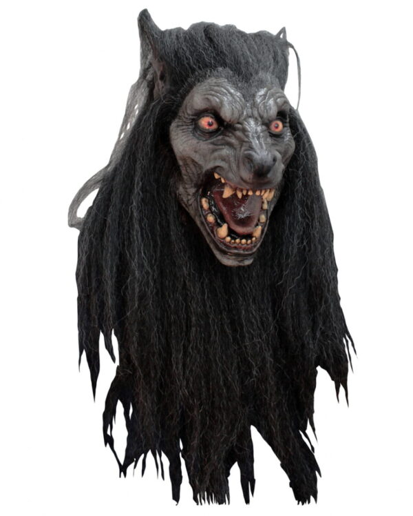 Werwolf Maske Black Moon für Fasching