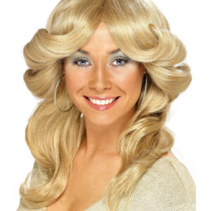 Blonde 70er Jahre Perücke Kultige Disco Perücke