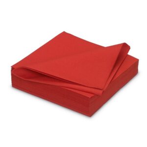 AVA Papierserviette, Servietten stoffähnlich 40x40cm 25 Stück Rot
