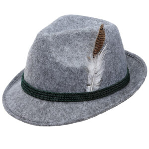 Bayerischer Hut mit Feder für Wien-Mottoparty