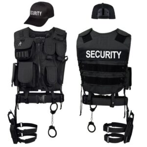 Black Snake Kostüm AGENT, Agentenkostüm SWAT FBI POLICE SECURITY