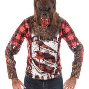CHAKS Vampir-Kostüm Werwolf Halloween Kostüm für Herren 2-tlg., Shirt