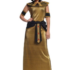 Cleopatra Kostüm aus Lurex Goldenes Nil Königin Köstüm S
