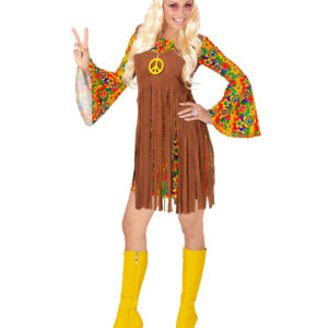 Flower Power Hippie Girl Kostüm bestellen XL
