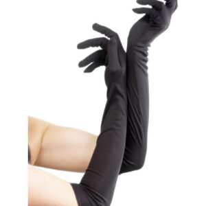 Lange Handschuhe schwarz ellenbogenlange Handschuhe