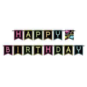 Geburtstags-Girlande 270 cm schwarz