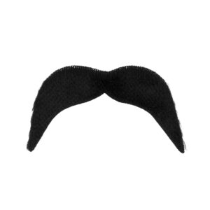 70er Jahre Bart schwarz