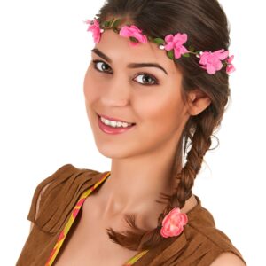 Hippie Blumenkranz Haarschmuck bunt