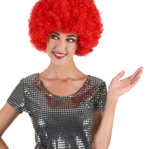 Afro-Perücke rot