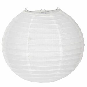 Japanischer Lampion aus Seidenpapier weiß 25 cm