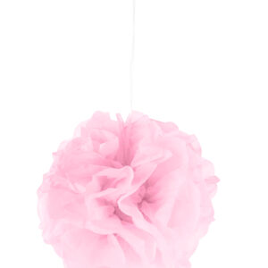 Pompom-Hängedeko Dekoball rosa 25cm