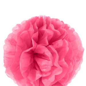 Pompom-Hängedeko Dekoball pink 25cm