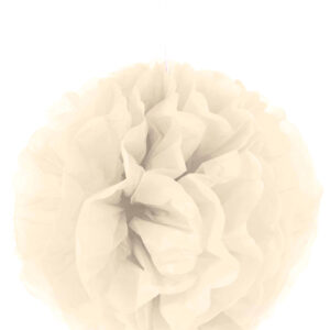Pompom-Hängedeko Dekoball beige 35cm