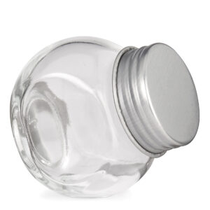 Verschliessbares Glas mit Metalldeckel 5x5