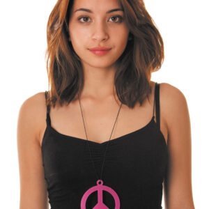 Hippie Kette Peace in Lila