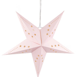 Sternen-Laterne rosa 60 cm