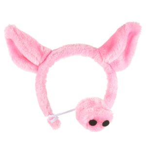 Haarreif Schwein mit Nase für Erwachsene