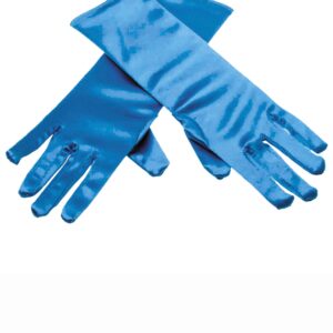 Glänzende Handschuhe für Kinder blau