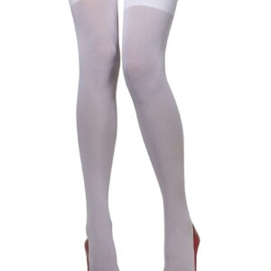 Halterlose Strümpfe weiß