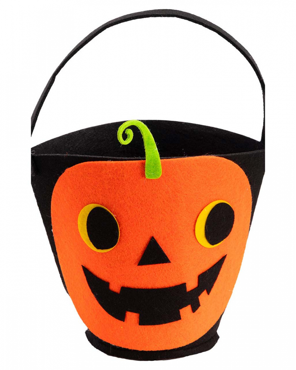 Kürbis Trick or Treat Tasche aus Filz