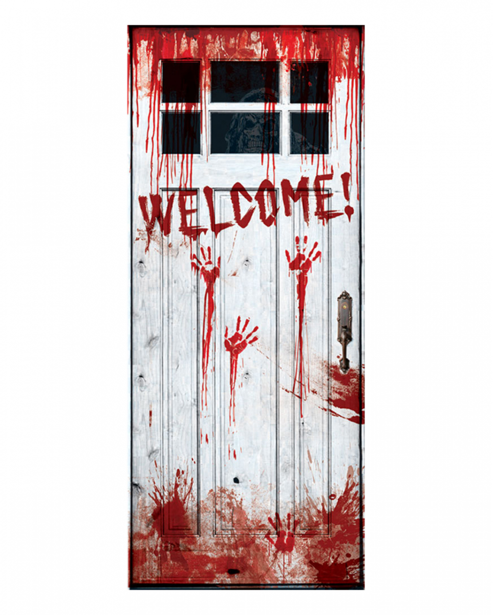 Bloody Welcome Türfolie