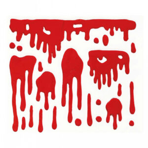 Halloween 3D Blut Fenster Dekoration