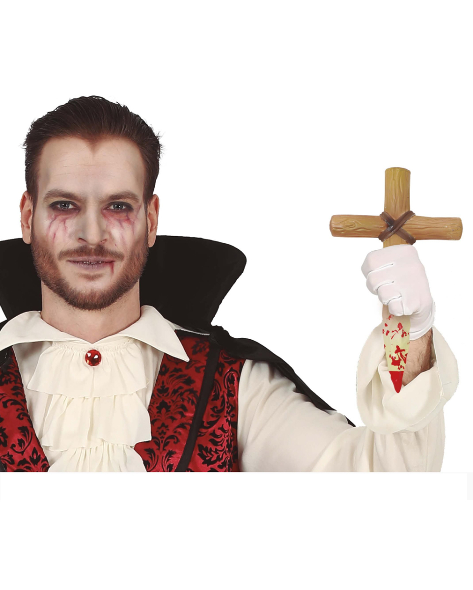 Blutiger Kreuz Pfahl Spielzeugwaffe