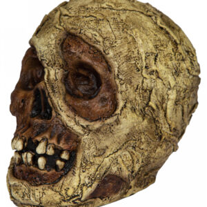 Mumien Totenkopf aus Latex 18cm