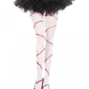 Strumpfhose mit blutiger Naht