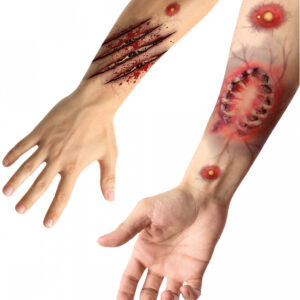 Zombie Biss SFX Tattoo Wunden