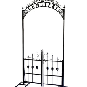 Gothic Cemetery Torbogen mit Gatter 2