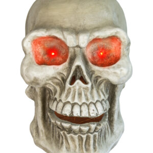 Riesiger Totenschädel mit Rot Leuchtenden Augen 60cm