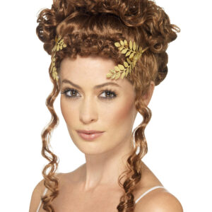 Lorbeerblatt Kopfschmuck für Damen gold