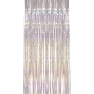 Schimmernder Vorhang weiss