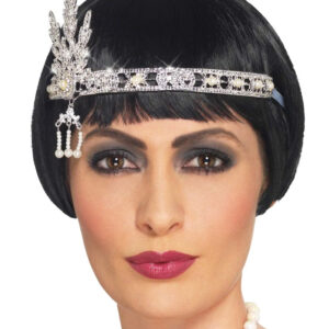 20er-Jahre Charleston Haarband silber