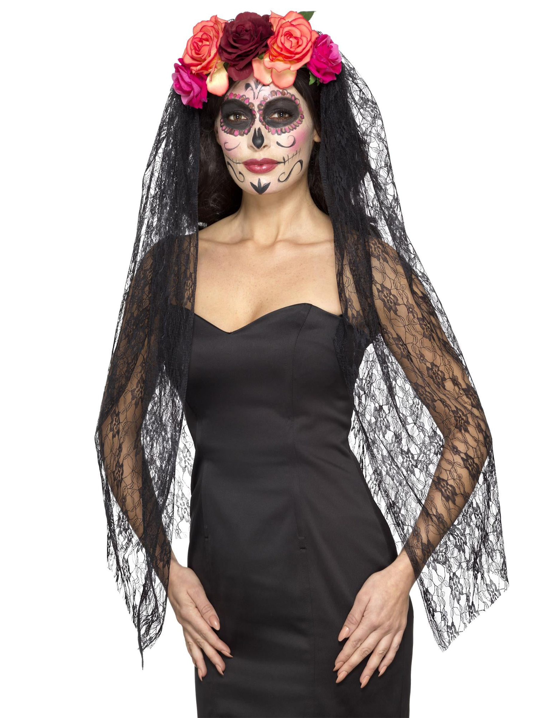 Dia de los Muertos Kopfschmuck für Damen bunt