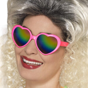 Herzbrille für Damen bunt