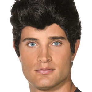 50er Jahre Kurzhaar-Perücke dunkelbraun