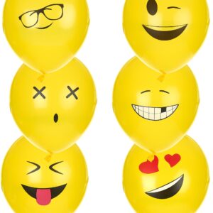 Ballons Imoji 6 Stück gelb