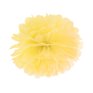 Papier-Pompon Oster-Deko gelb 25 cm