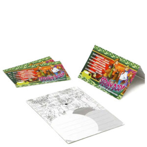 4 Scooby-Doo-Einladungskarten aus Fotokarton