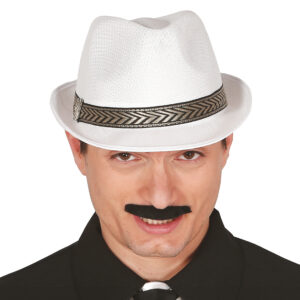 Hut mit Band für Erwachsene weiss