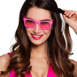 Spaß Partybrille für Erwachsene neonpink